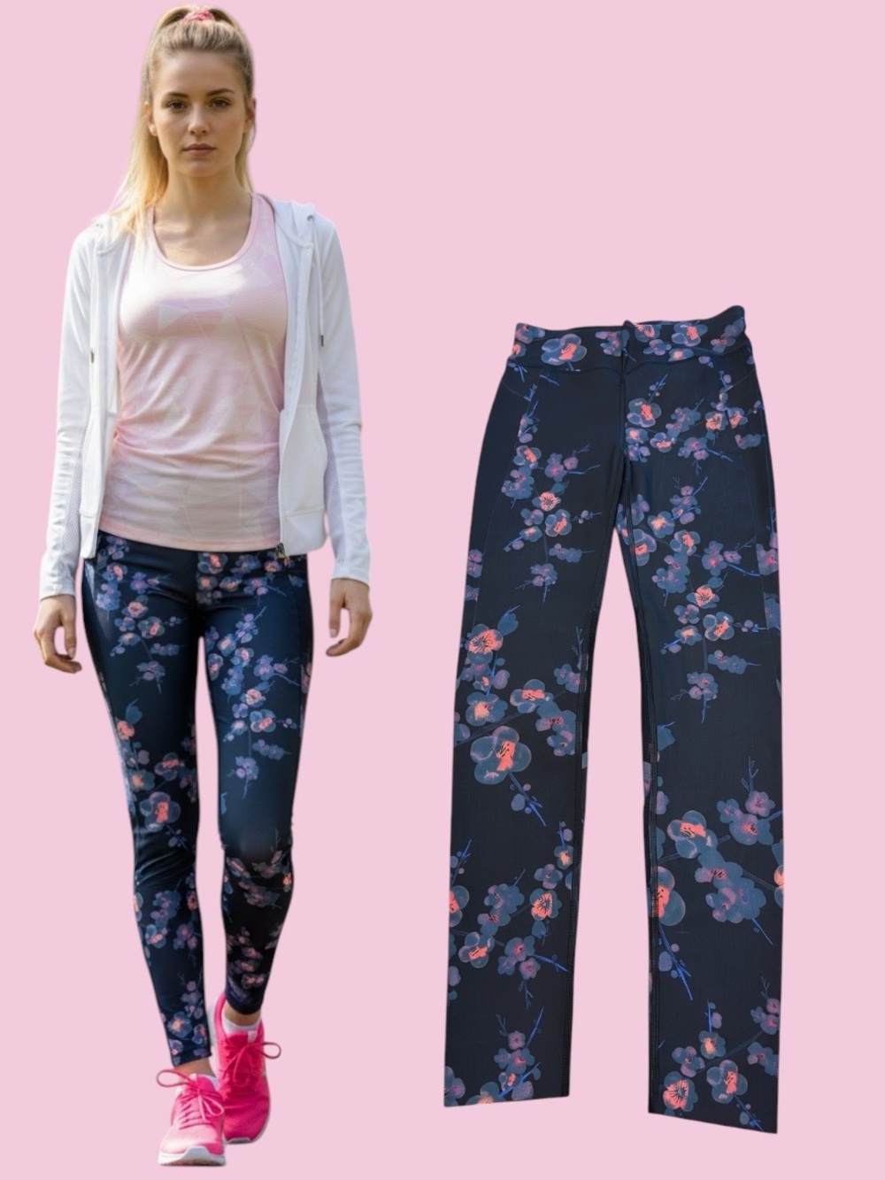 Sweaty Betty London Cherry Blossom Floral Leggings
Size Small (Regular)